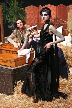 John Galliano Fall Winter 2007 exquisite black silk and velvet gown