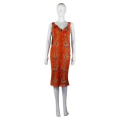 John Galliano geblümtes Seidenkleid H/W 2000