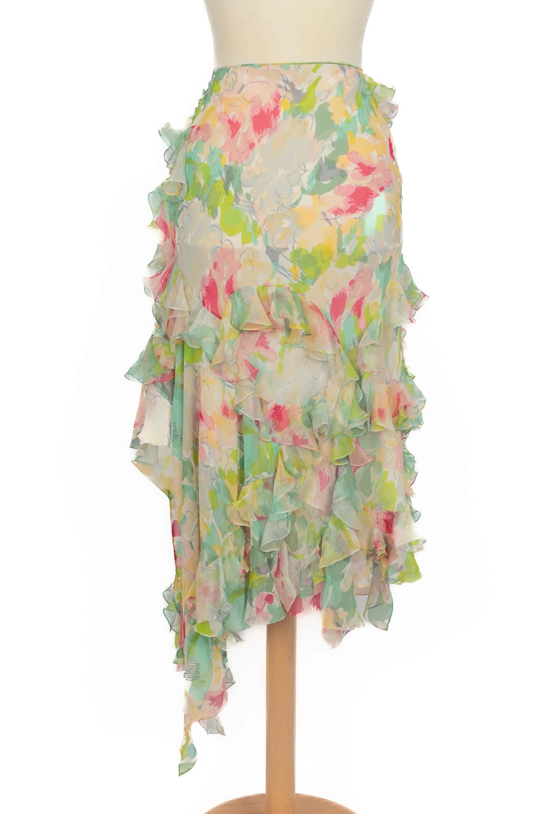 Jupe à fleurs John Galliano Pour femmes en vente