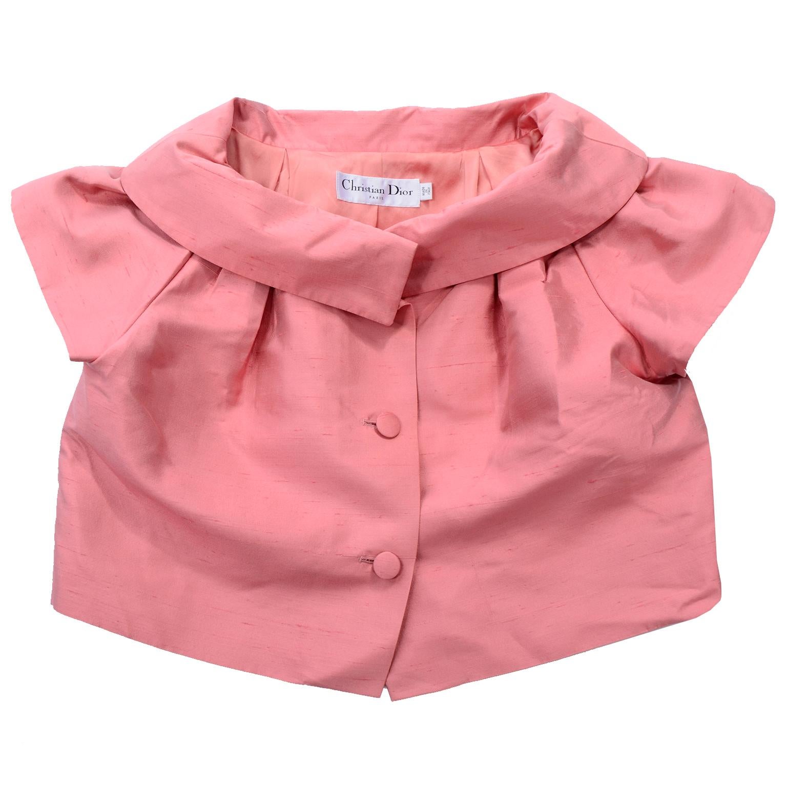 John Galliano for Christian Dior 1960s Inspired Pink 2008 Vintage Jacket Top 6