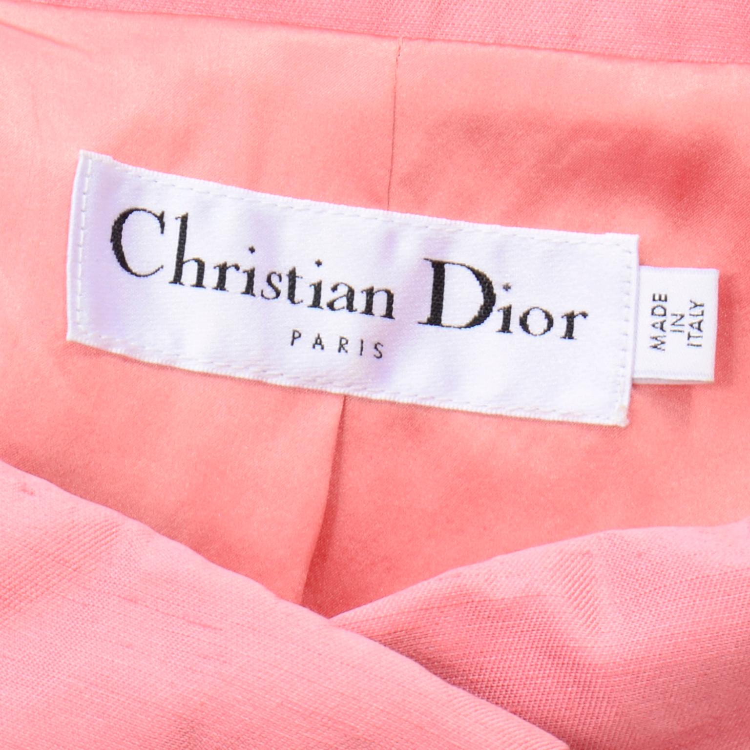 John Galliano for Christian Dior 1960s Inspired Pink 2008 Vintage Jacket Top 7