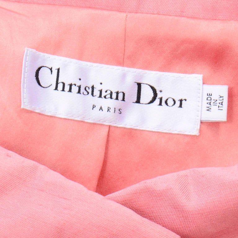 John Galliano for Christian Dior 1960s Inspired Pink 2008 Vintage Jacket Top For Sale 7