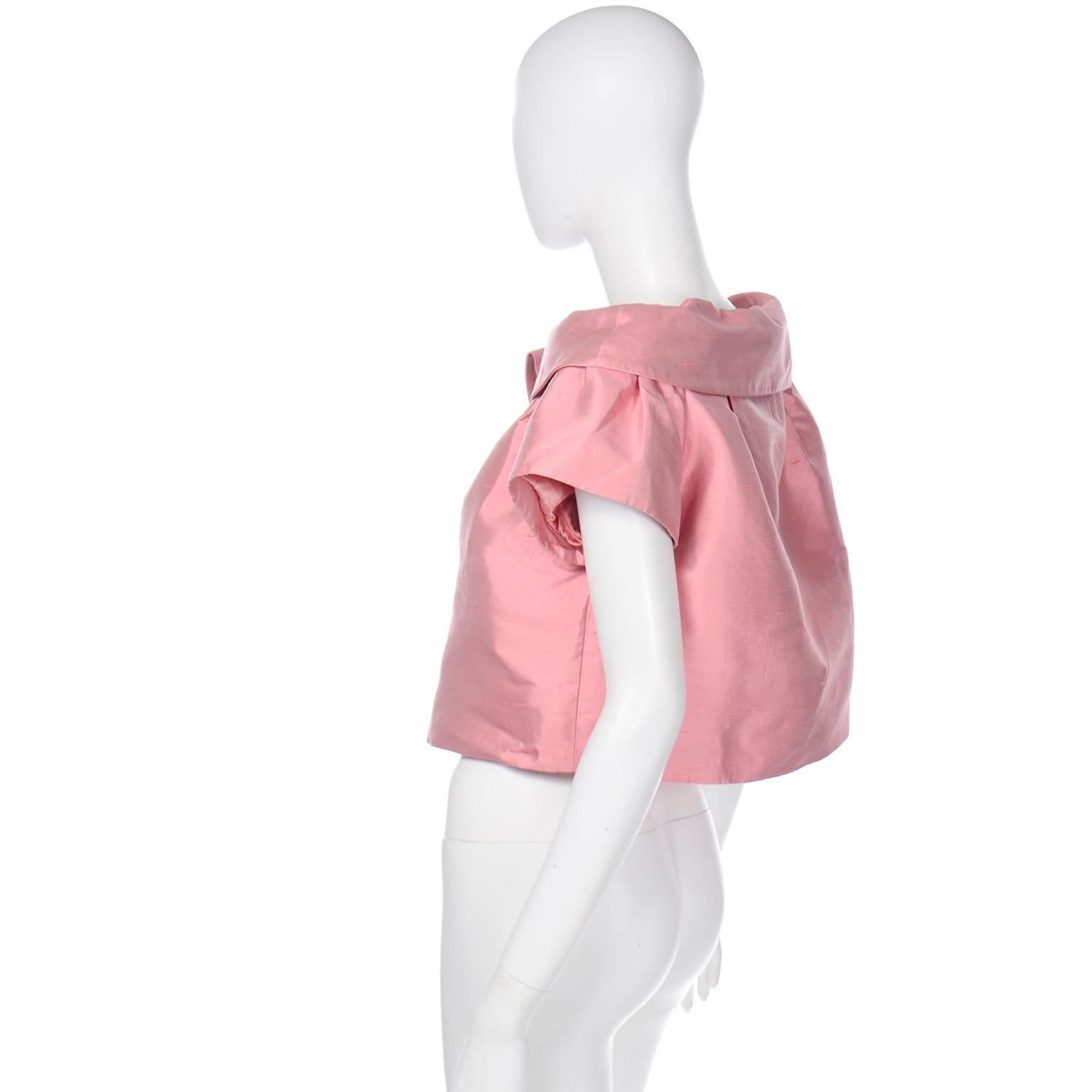 John Galliano for Christian Dior 1960s Inspired Pink 2008 Vintage Jacket Top 1