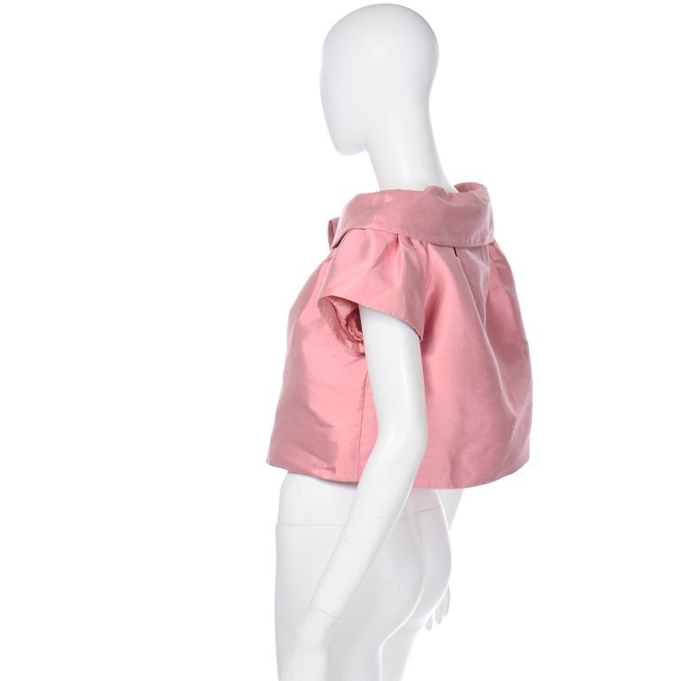 John Galliano for Christian Dior 1960s Inspired Pink 2008 Vintage Jacket Top For Sale 1