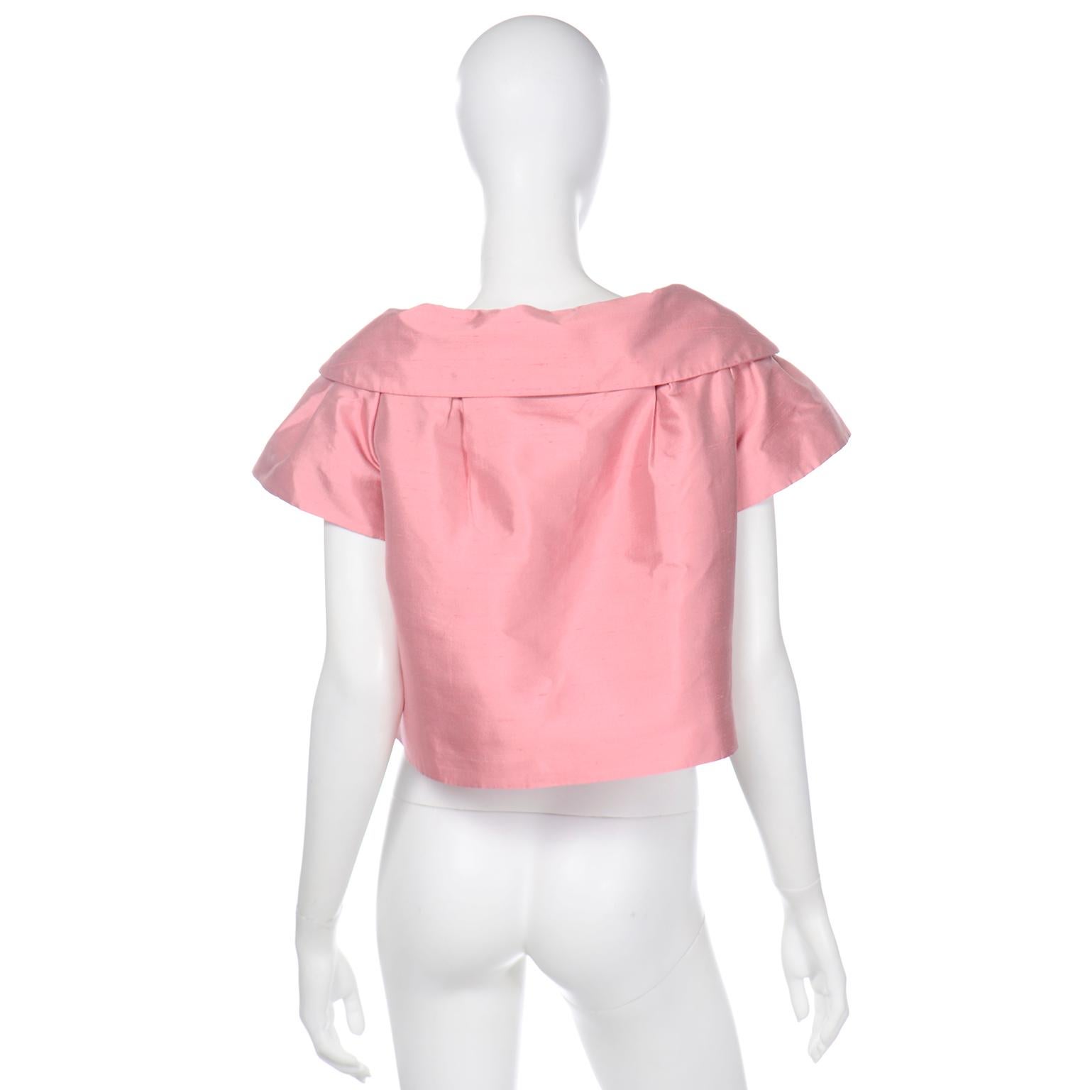 John Galliano for Christian Dior 1960s Inspired Pink 2008 Vintage Jacket Top 2