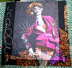 Écharpe en soie imprimée John Galliano for Christian Dior circa Y2K