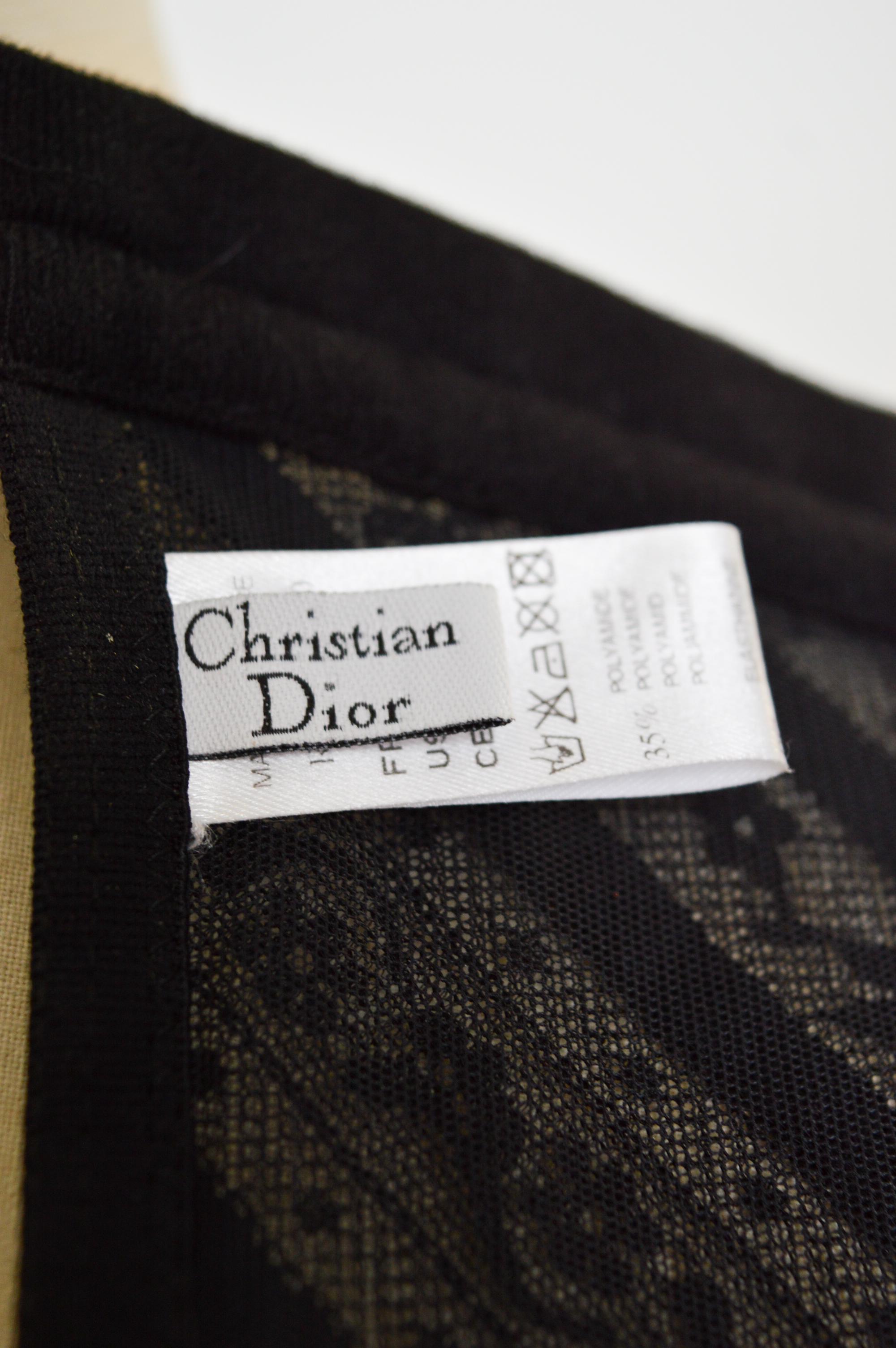 John Galliano for Christian Dior Schwarzes Spitzen-Dentelle-Korsett - Bustier um 2006 im Angebot 6