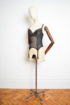 John Galliano for Christian Dior Black Lace Dentelle Corset - Bustier circa 2006