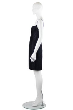 John Galliano for Christian Dior Black Lurex Slip Dress Spring/Summer 1998