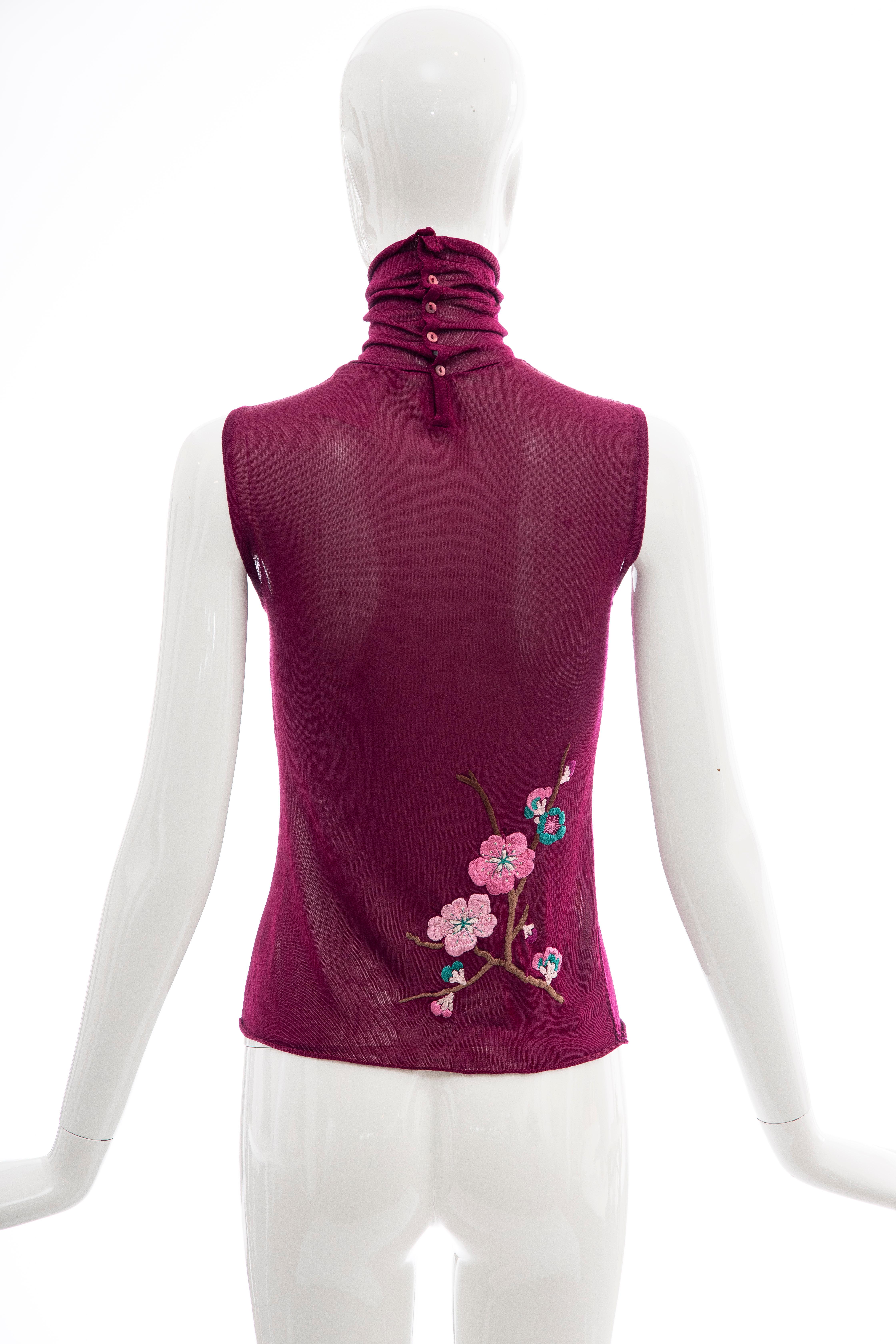 John Galliano for Christian Dior Embroidered Sleeveless Top, Fall 2003 1