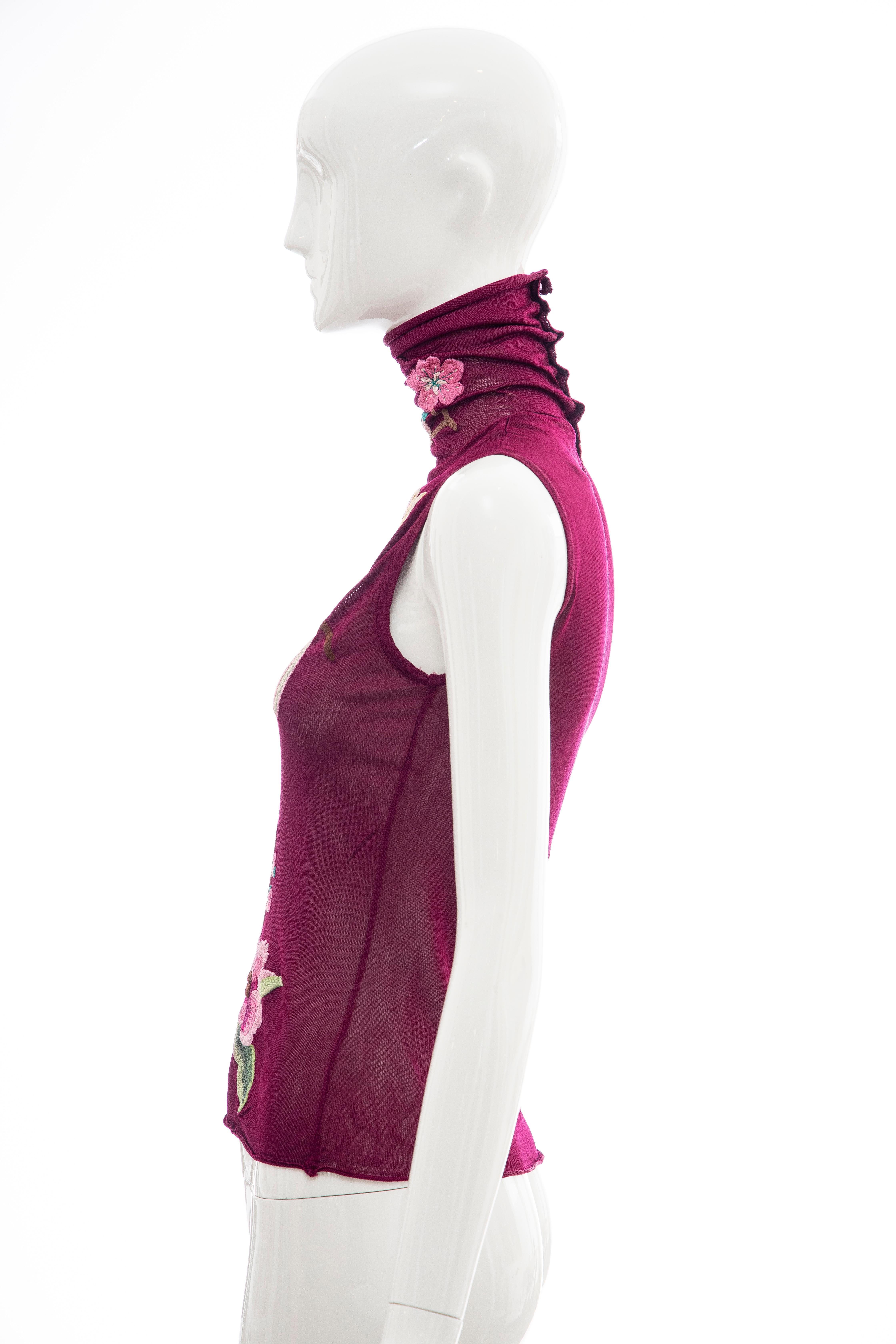 John Galliano for Christian Dior Embroidered Sleeveless Top, Fall 2003 3