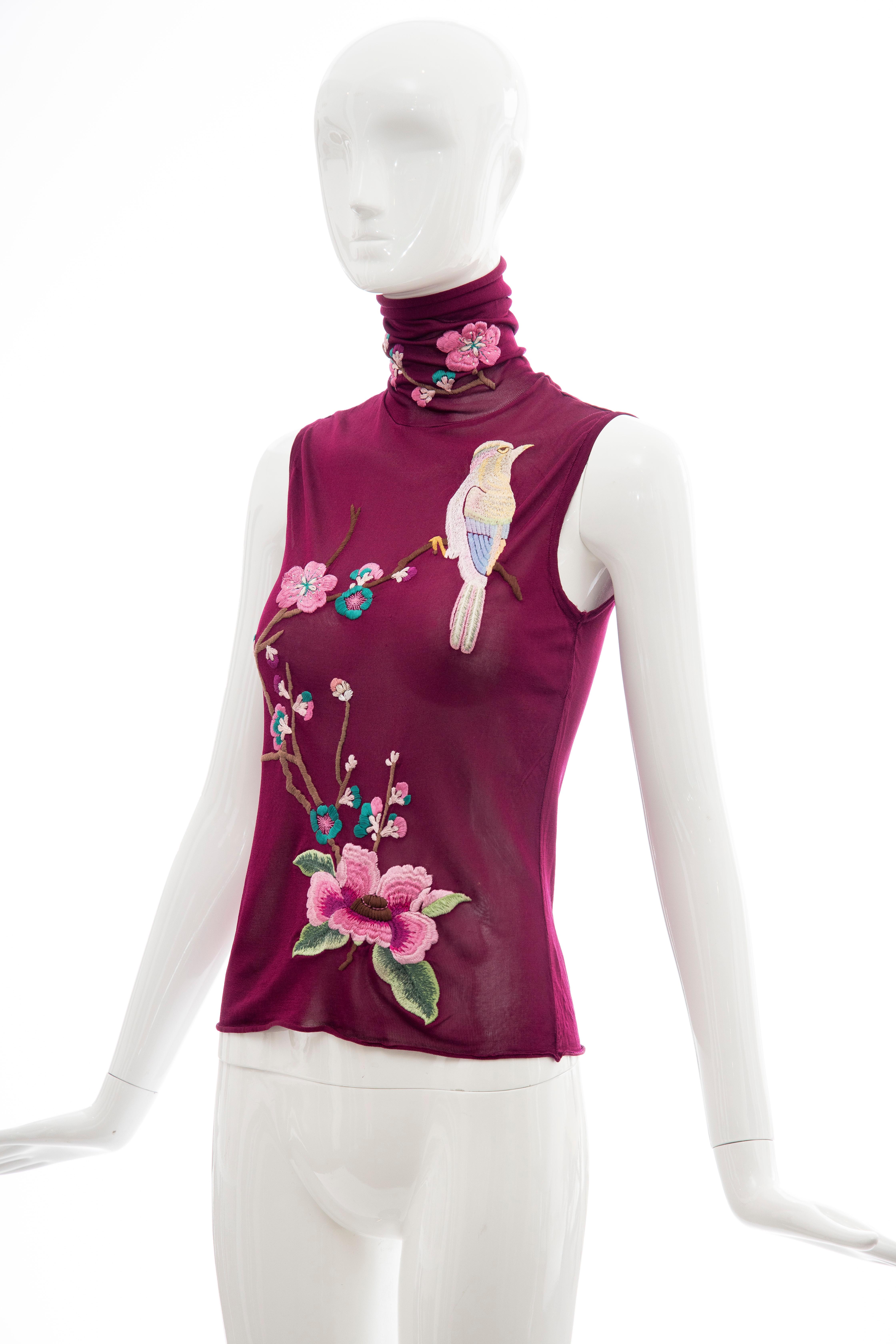 John Galliano for Christian Dior Embroidered Sleeveless Top, Fall 2003 4