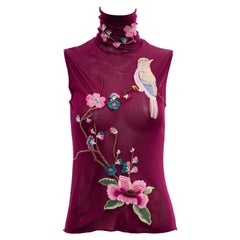John Galliano for Christian Dior Embroidered Sleeveless Top, Fall 2003