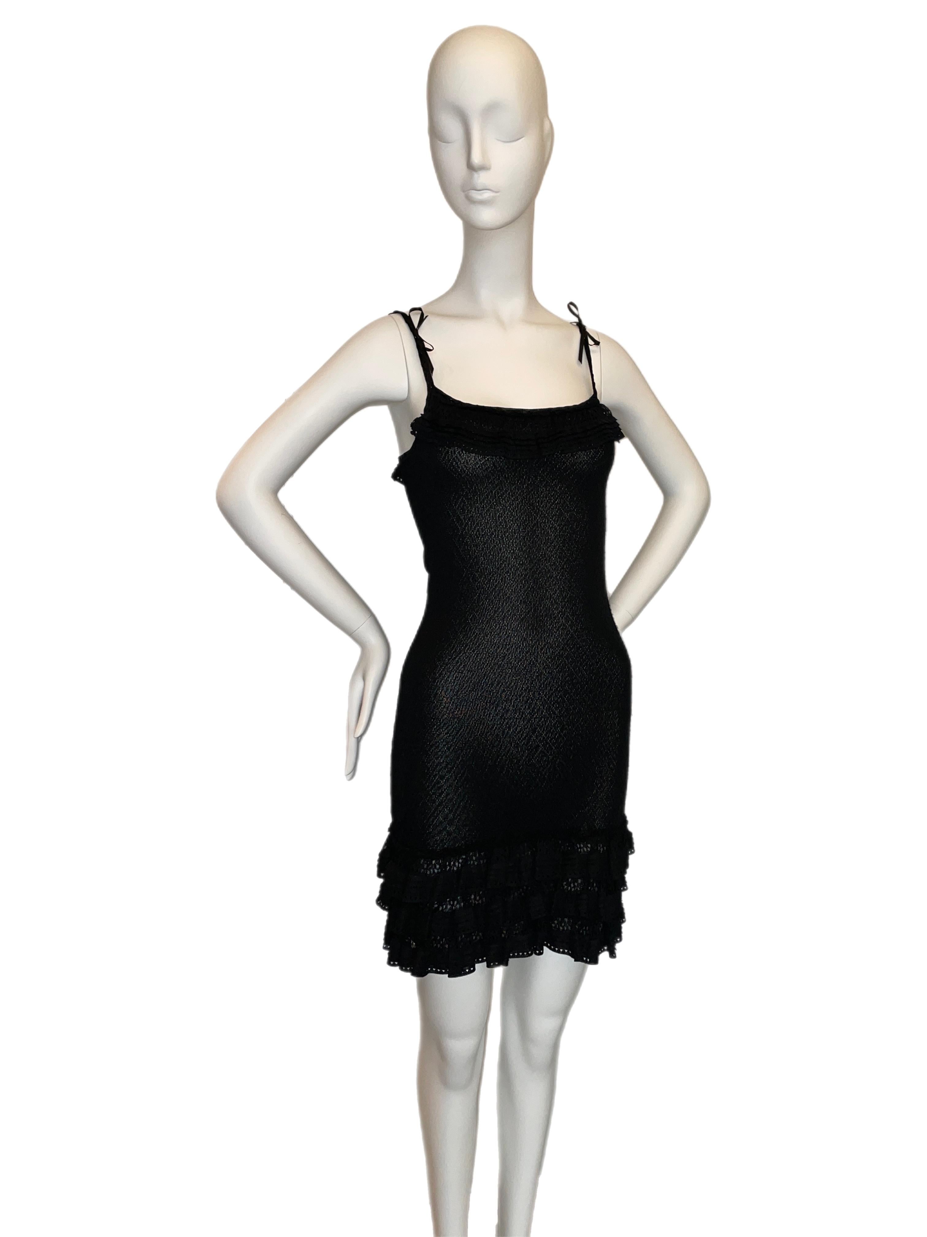 John Galliano for Christian Dior 2006 vintage little black dress In Excellent Condition In Leonardo, NJ
