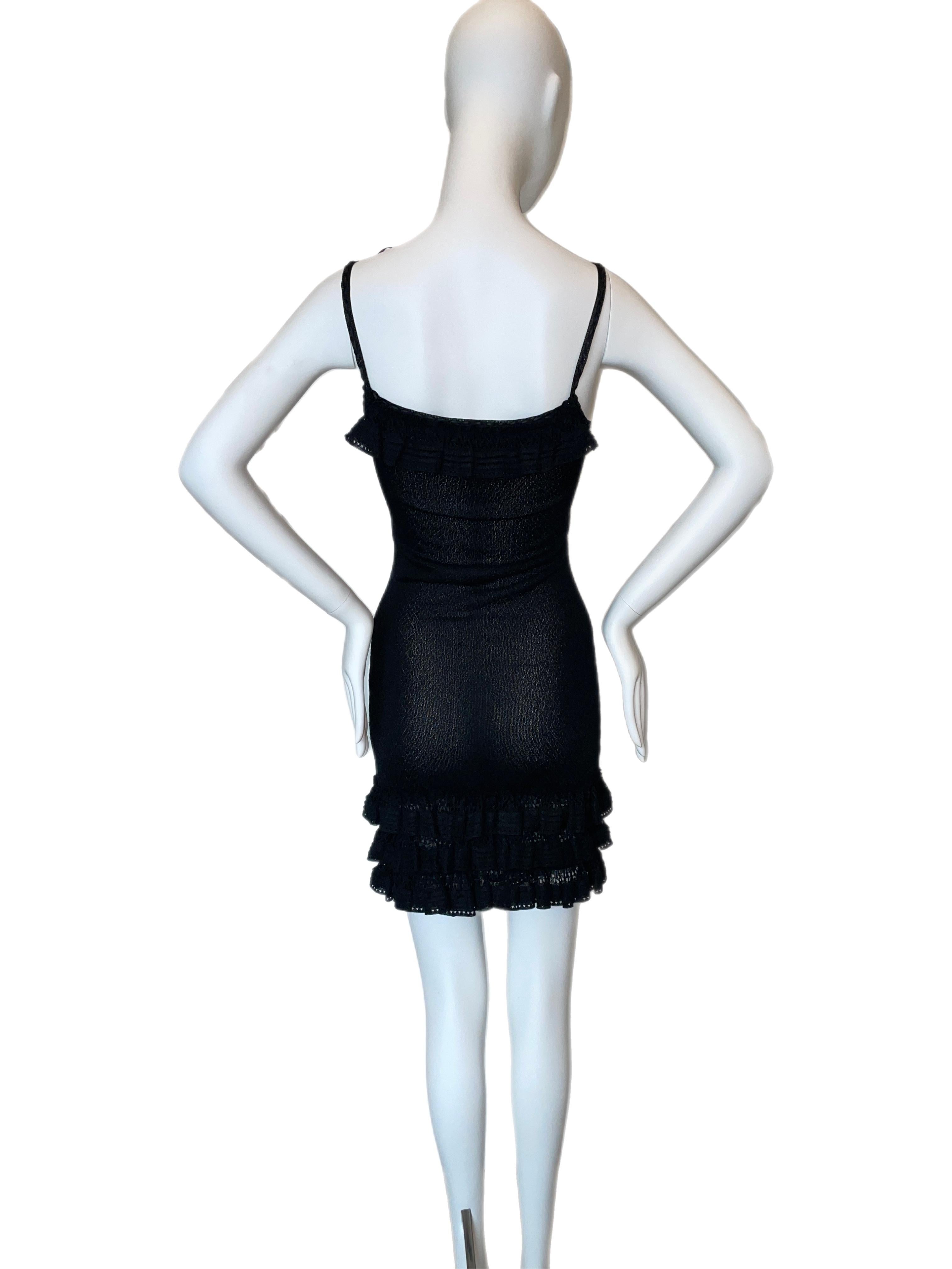 Women's John Galliano for Christian Dior 2006 vintage little black dress