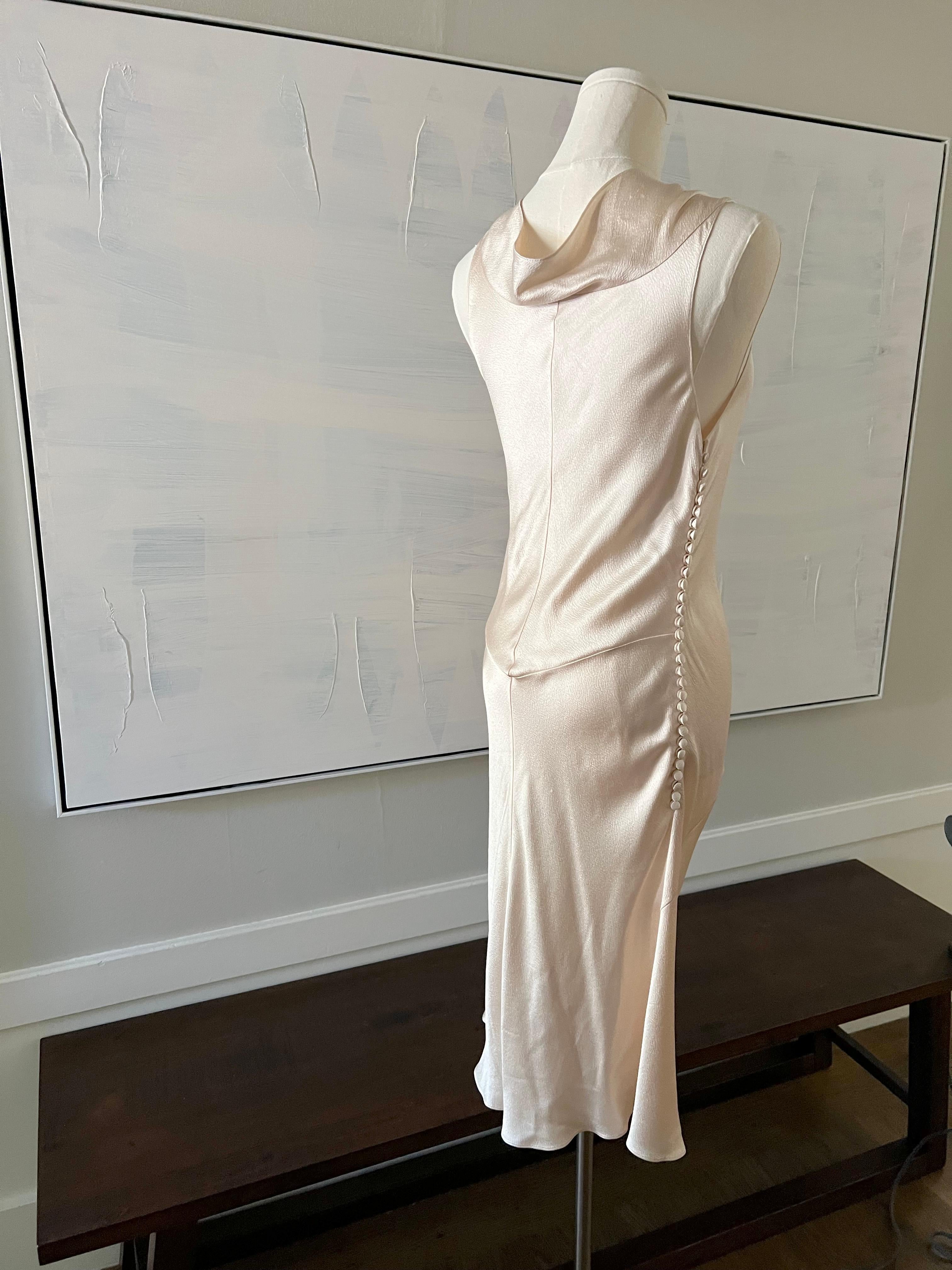 John Galliano for Christian Dior Abito in seta martellata In condizioni ottime a San Francisco, CA