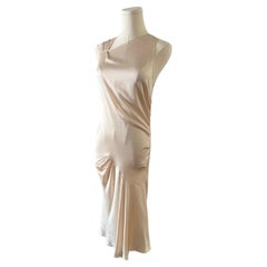 John Galliano for Christian Dior Hammered Silk Dress