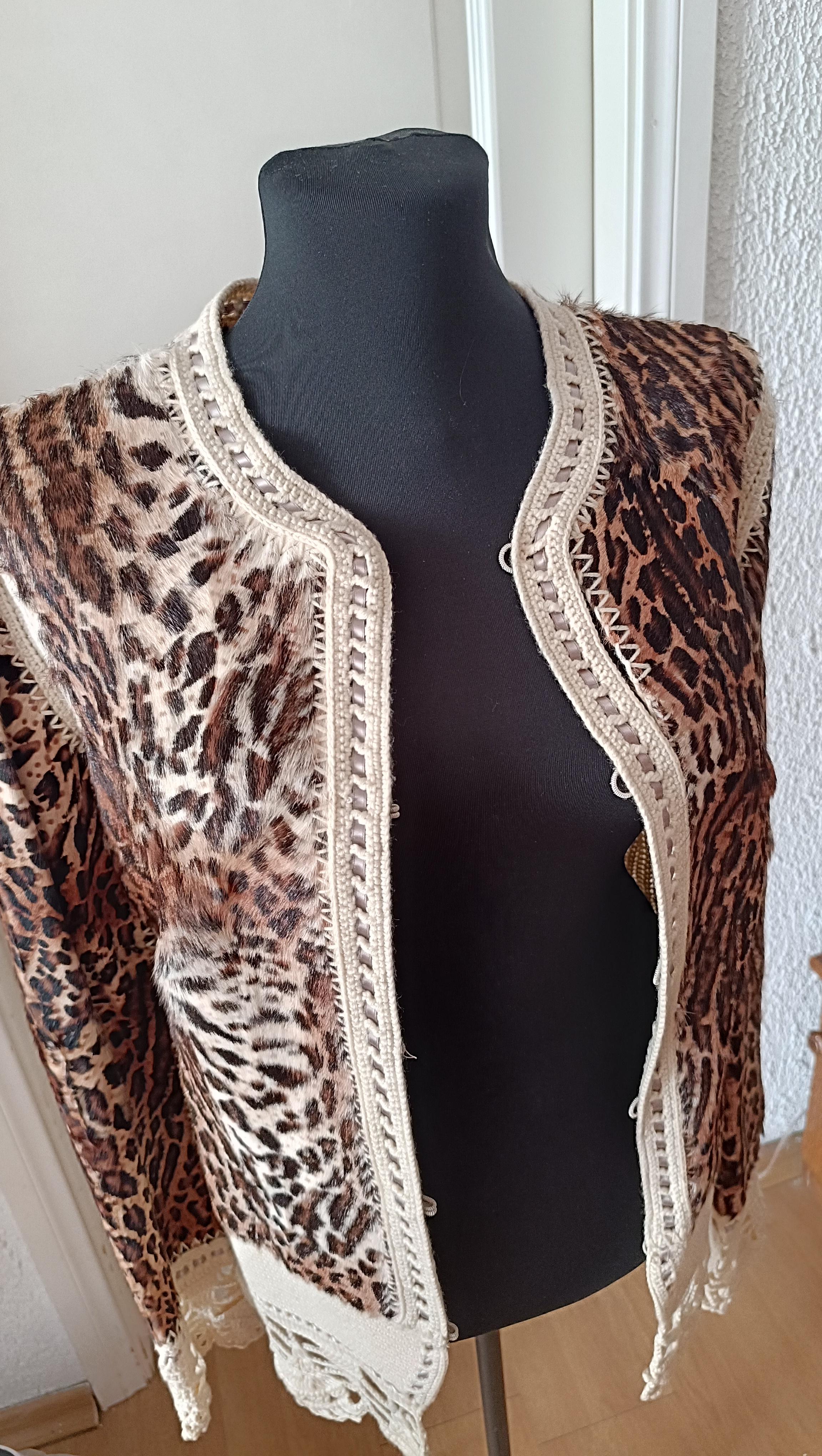 John Galliano for Christian Dior jacket 2005 IT 42 FR 38 Mizza Bricard leopard  For Sale 7