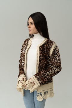 John Galliano for Christian Dior jacket 2005 IT 42 FR 38 Mizza Bricard leopard