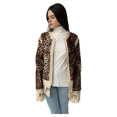 John Galliano for Christian Dior jacket 2005 IT 42 FR 38 Mizza Bricard leopard 