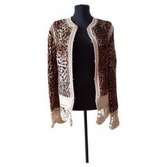 John Galliano for Christian Dior jacket 2005 IT 42 FR 38 Mizza Bricard leopard