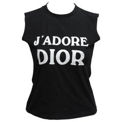 John Galliano for Christian Dior "J'ADORE DIOR" Tank Top T-Shirt