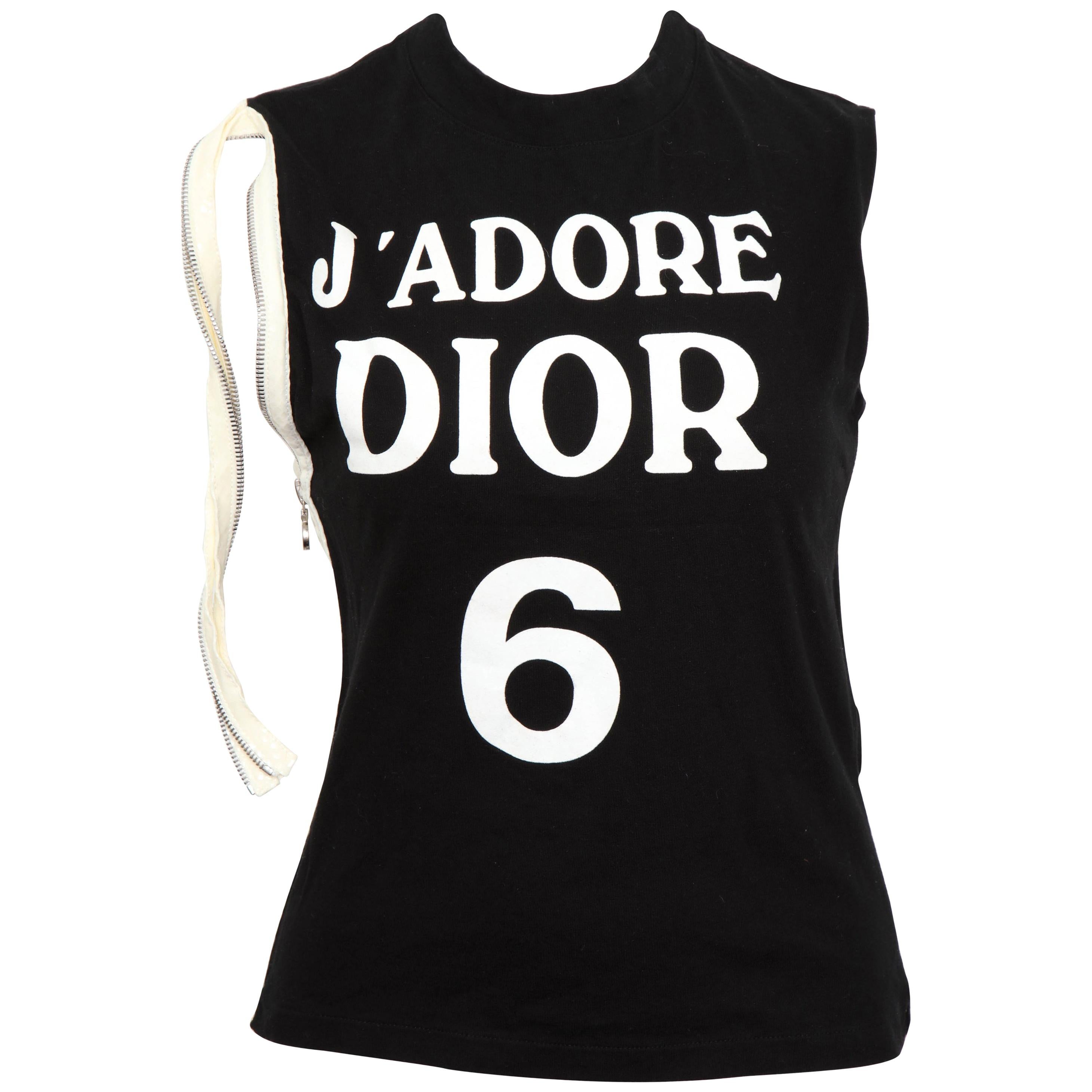 Christian Dior Jadore Dior Logo Print Long Sleeve Top  FRUIT Vintage
