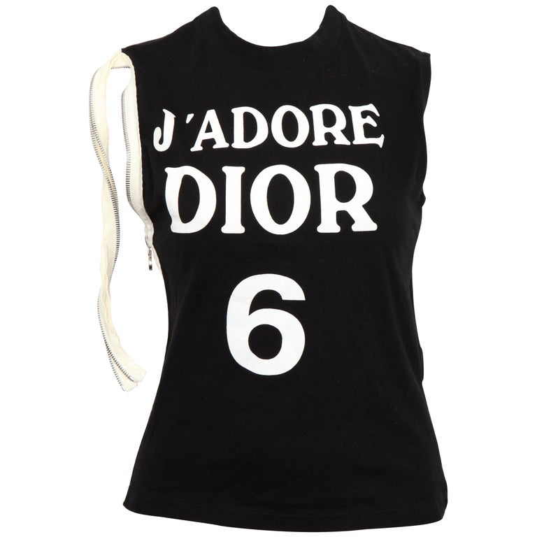 John Galliano for Christian Dior "J'ADORE DIOR" Tank Top T-Shirt at 1stDibs  | j adore dior shirt, j'adore tank top, j'adore dior shirt