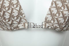 John Galliano for Christian Dior Logo Bikini Top