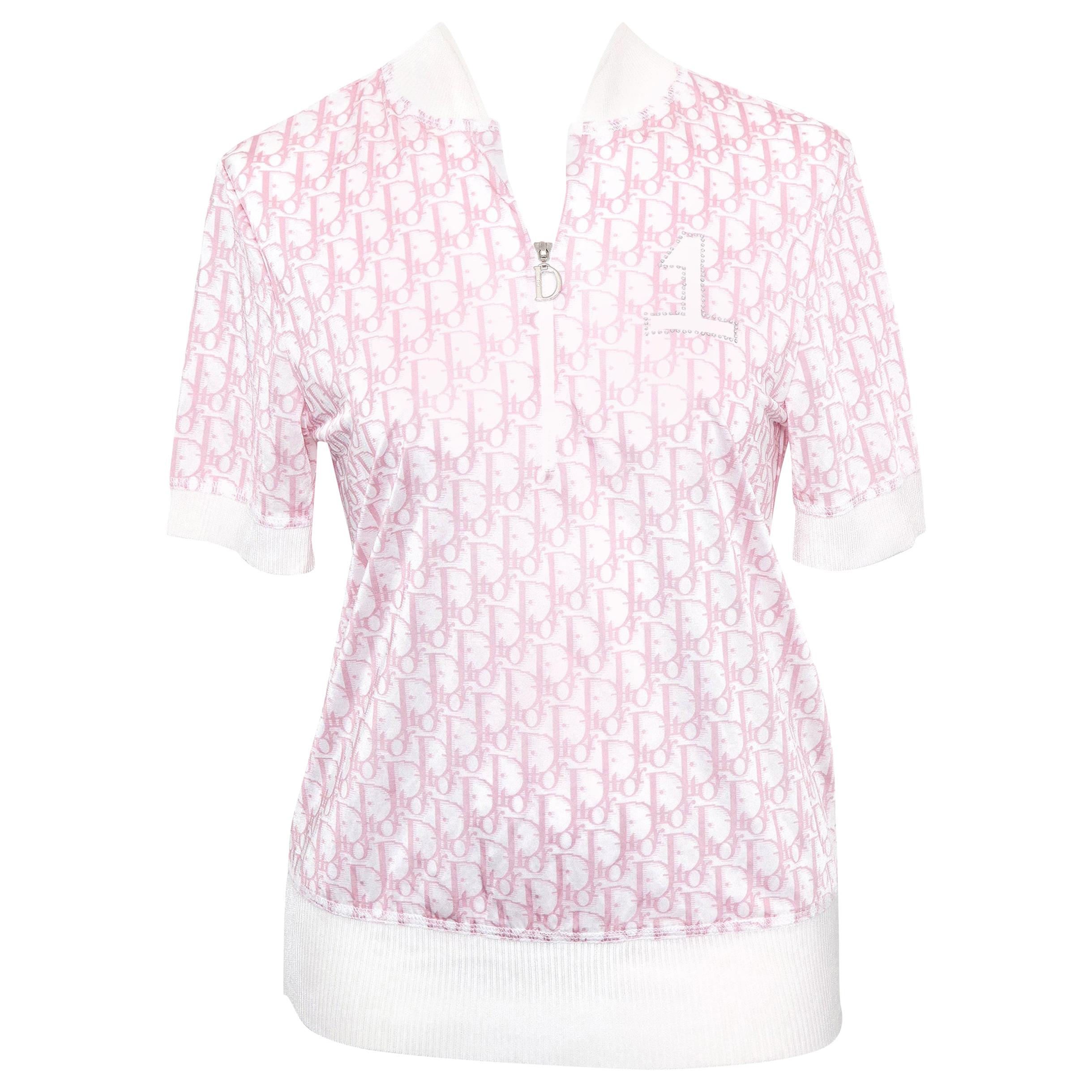 Christian Dior Pink Trotter Logo Shirt 