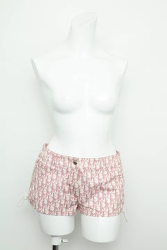 John Galliano for Christian Dior Pink Trotter Logo shorts