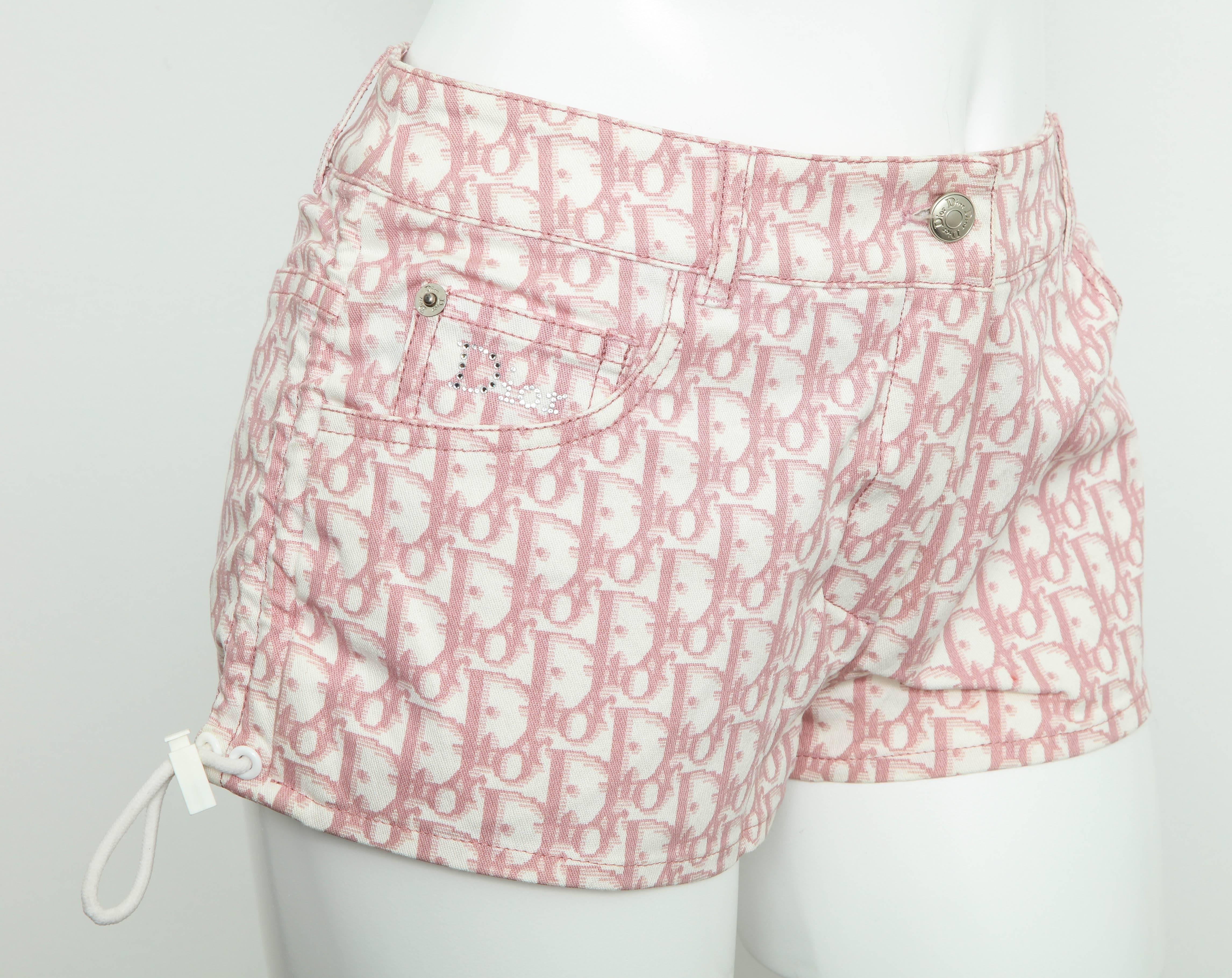 pink dior shorts