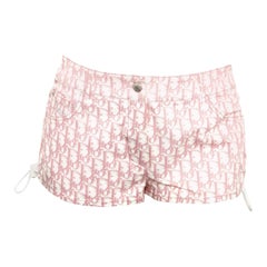 John Galliano for Christian Dior Pink Trotter Logo shorts