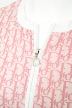 John Galliano for Christian Dior Pink Trotter Logo Sweater