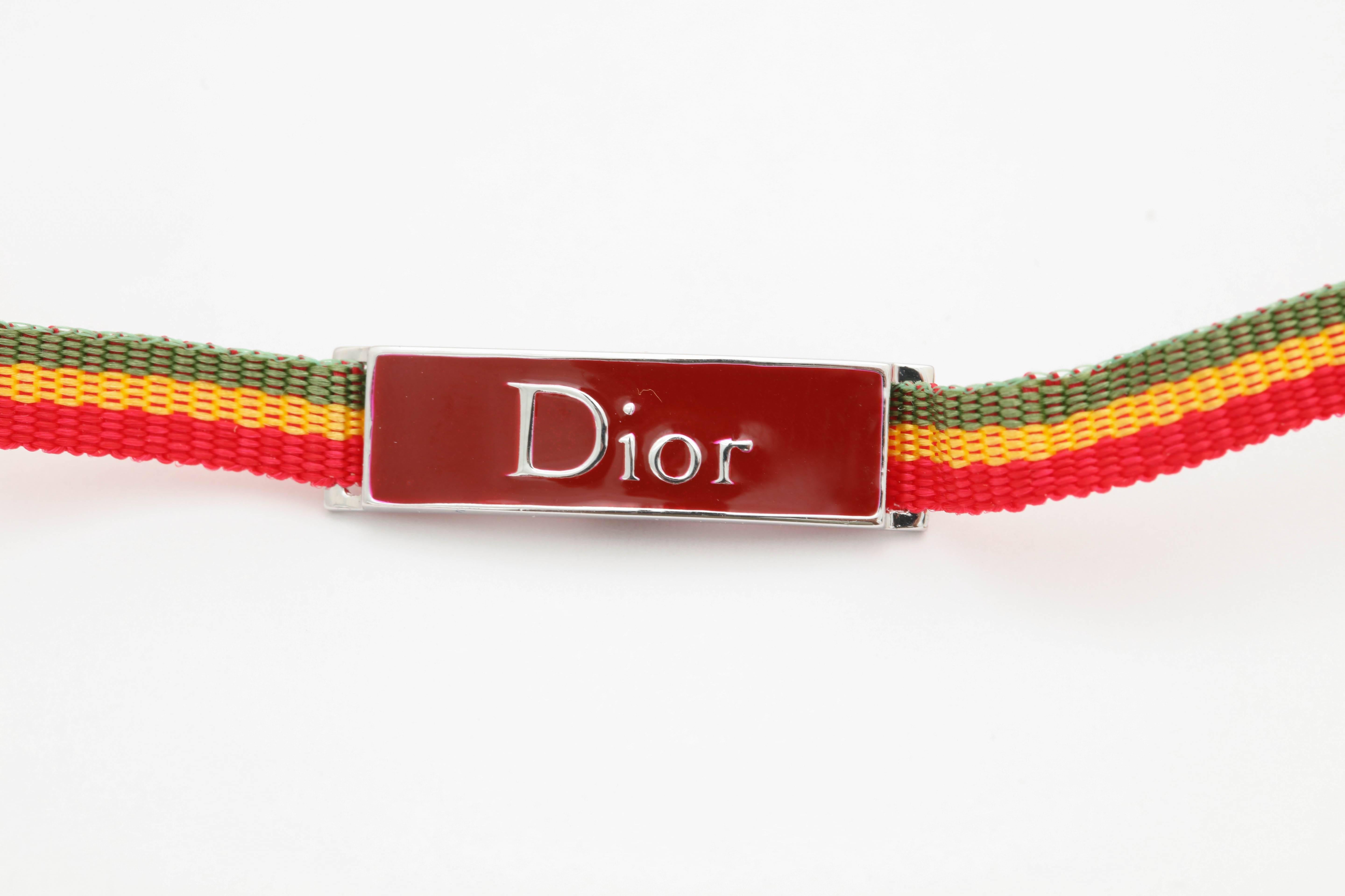 John Galliano for Christian Dior choker from the iconic Rasta collection. 