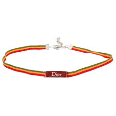 John Galliano for Christian Dior Rasta Collection Choker 