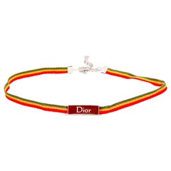 John Galliano for Christian Dior Rasta Collection Choker 