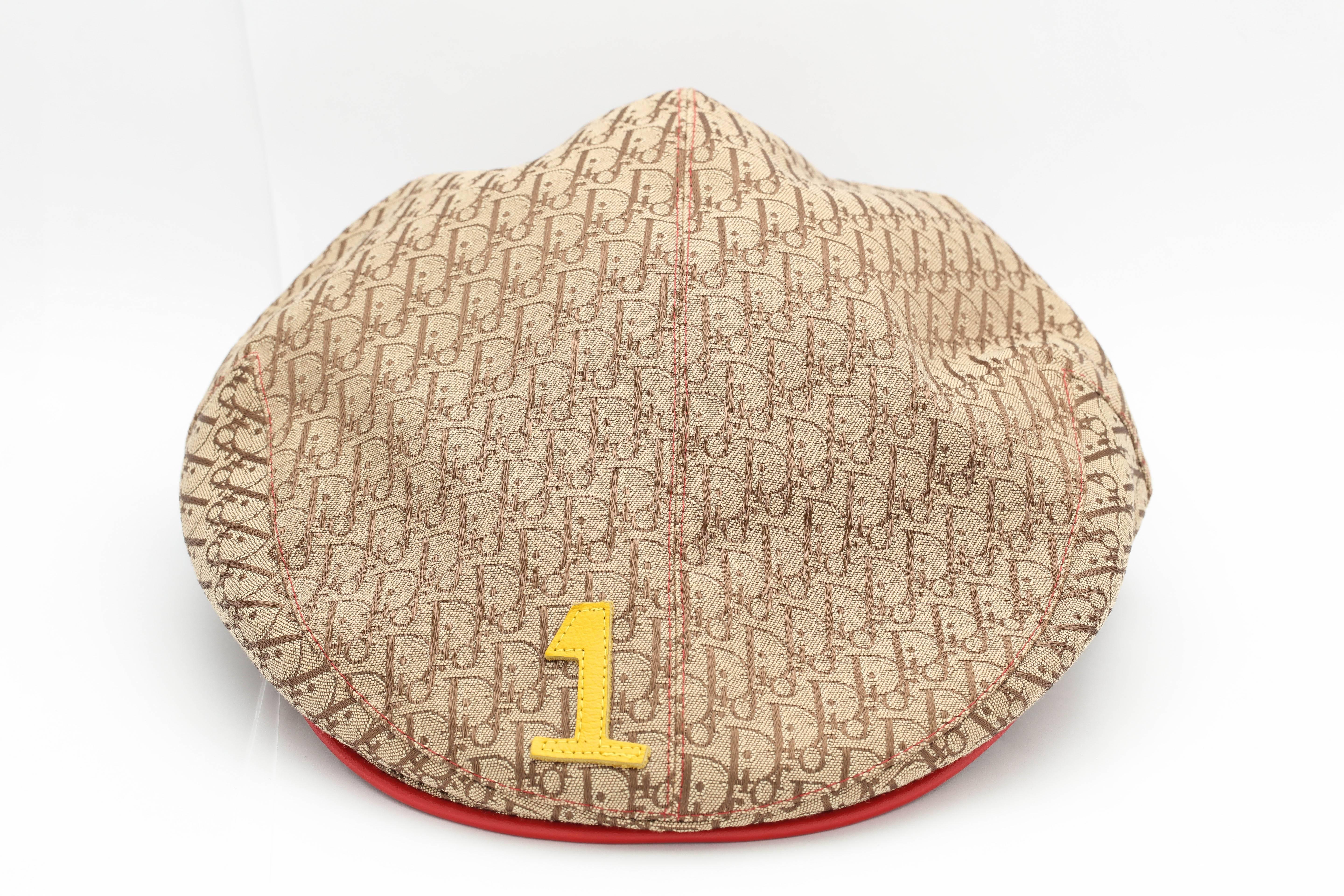 John Galliano for Christian Dior logo hat with 