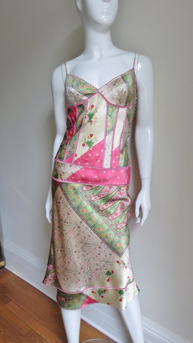 John Galliano for Christian Dior Silk Slip Dress For Sale at 1stdibs