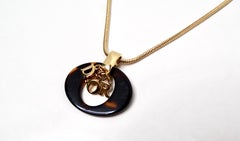 John Galliano for Christian Dior Tortoise Pendant Necklace circa Y2K