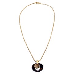 John Galliano for Christian Dior Tortoise Pendant Necklace circa Y2K
