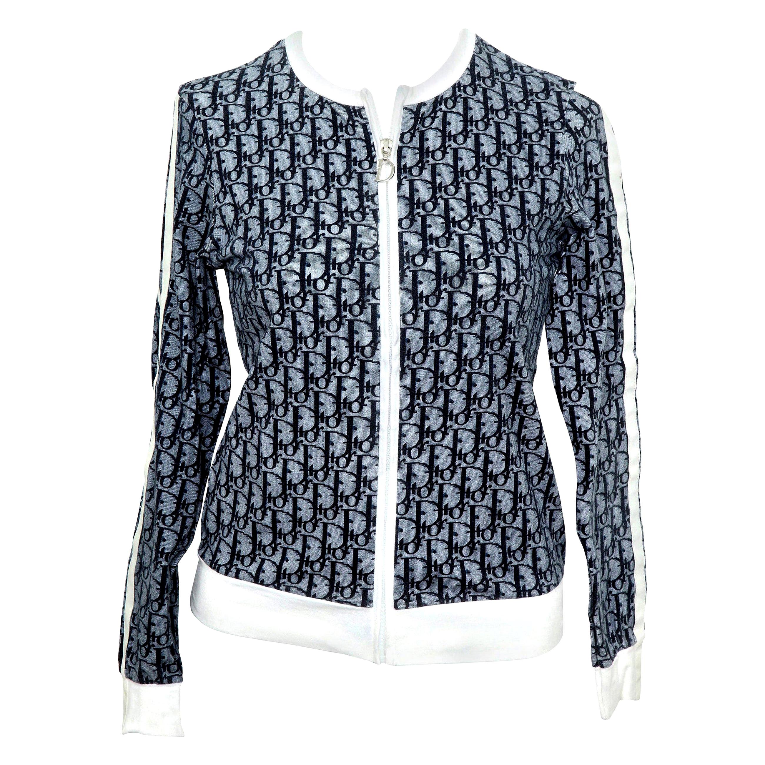 John Galliano for Christian Dior Trotter Logo Sweatshirt For Sale