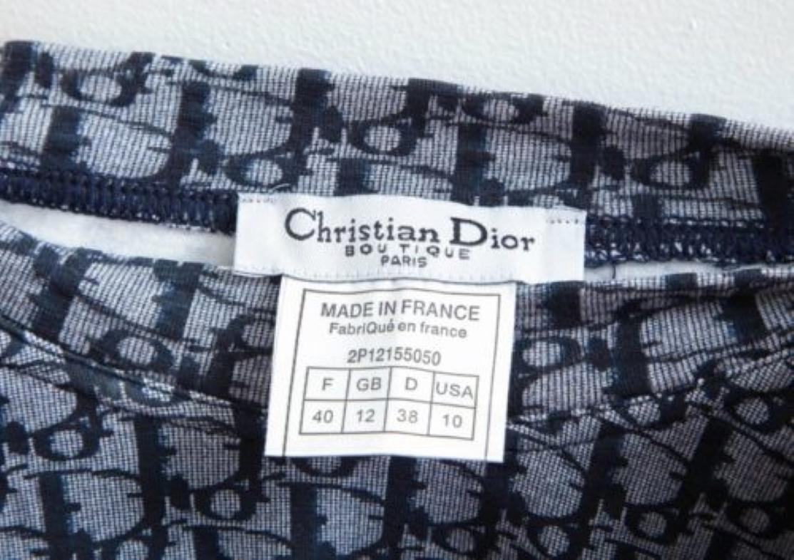 John Galliano For Christian Dior Trotter Logo T-Shirt In Good Condition For Sale In Hoffman Estates, IL