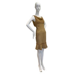 John Galliano for Christian Dior vintage 2004 suede leather dress