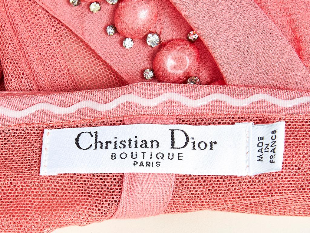 John Galliano For Dior Chiffon Gown In Good Condition In New York, NY
