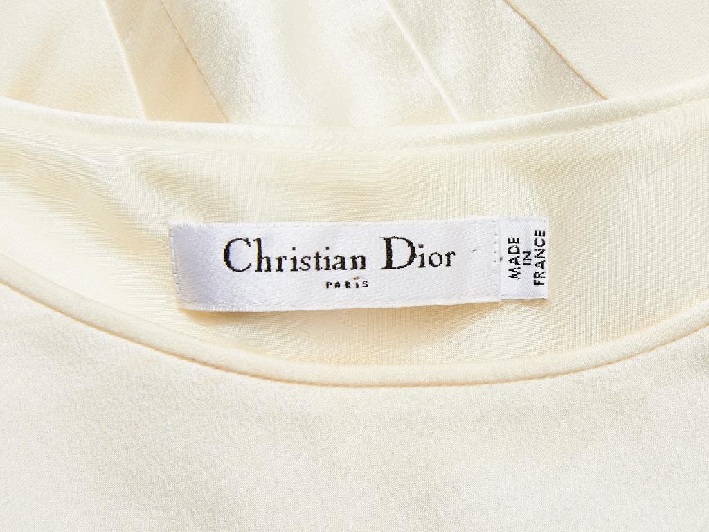 Women's John Galliano for Dior Ivory Bias Cut Gown