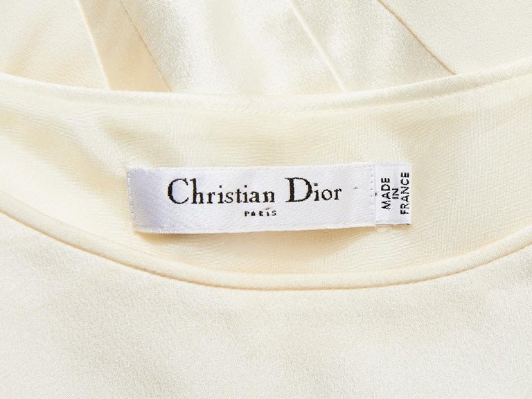 John Galliano for Dior Ivory Bias Cut Gown at 1stDibs | bias-cut galliano