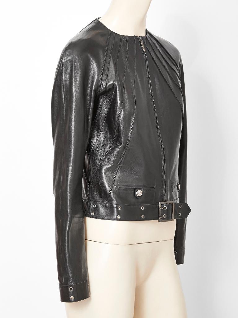 john galliano leather jacket