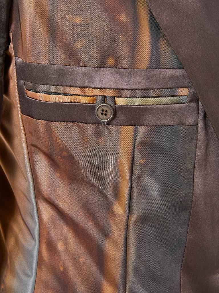 Brown John Galliano for Dior Silk Ombred Coat
