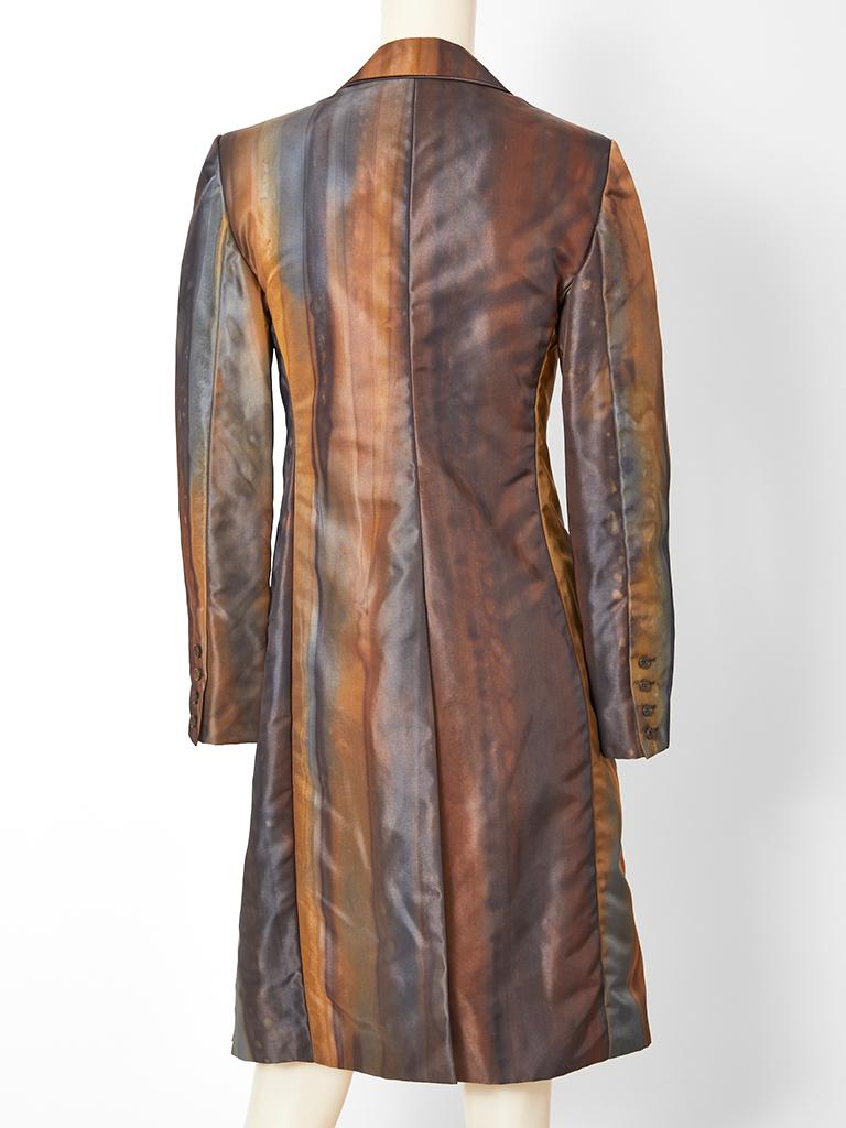 John Galliano for Dior Silk Ombred Coat In Good Condition In New York, NY